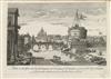 Collection of approximately 110 etched and engraved views of Italy.